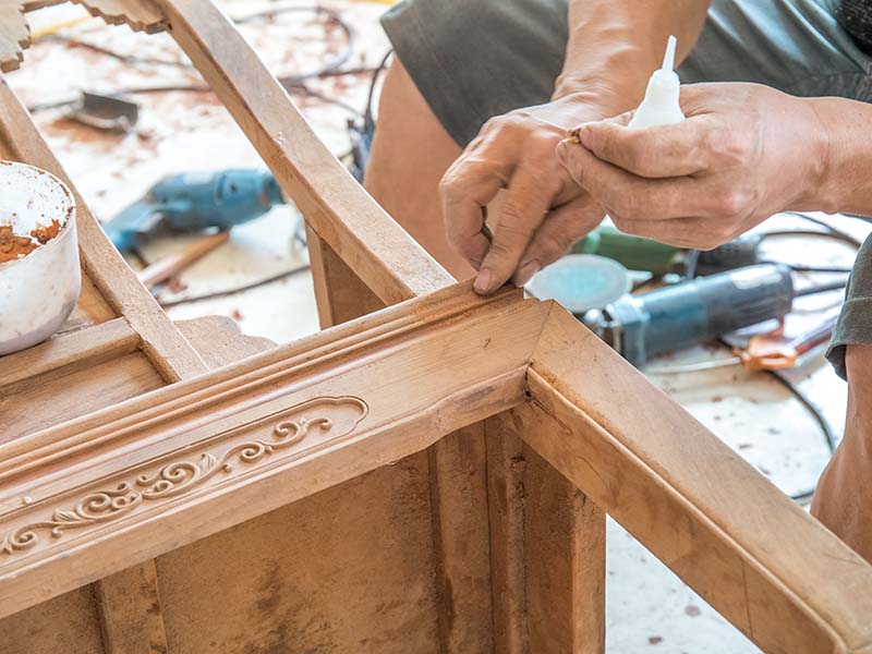 招远旧家具翻新改色怎么做