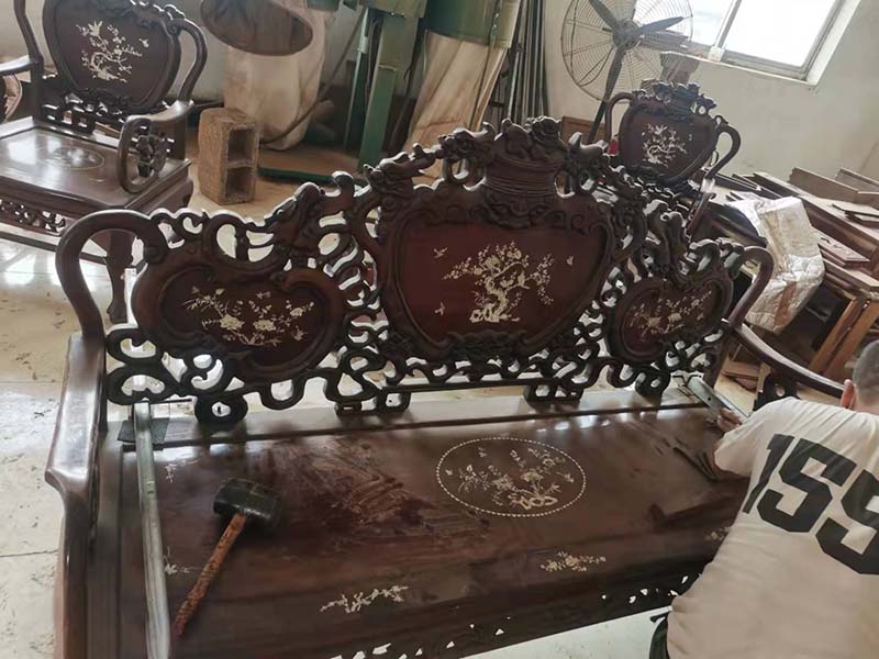 招远旧红木家具保养