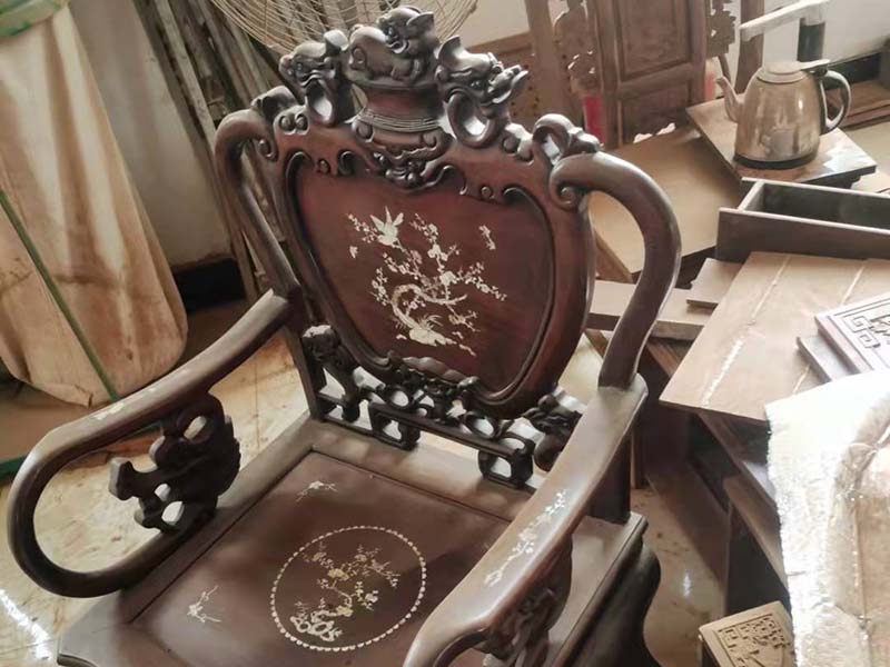 招远旧红木家具维修